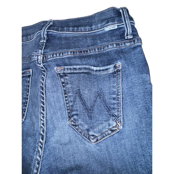 Mother Denim Jeans Insider Crop Step Fray x Walking On Coals Size 25 USA - Picture 8 of 12